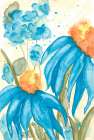 Blooming Blue Flowers Art Print
