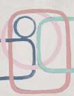 Calming Paths on Blush Art Print