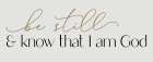 Be Still Art Print