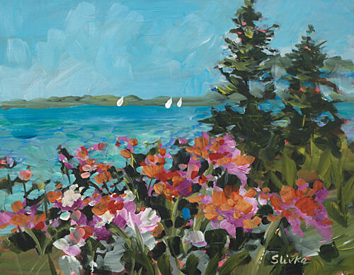 Sailboats in the Horizon Art Print