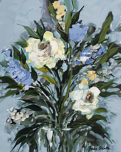 White Bloom Study Art Print