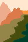 Modern Mountains Art Print
