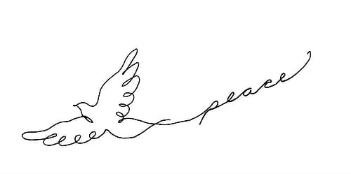 Peace Please Minimalist Print