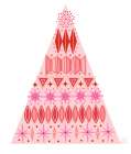 Christmas Pattern Tree Art Print
