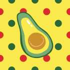Funny Avocado Art Print