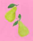 Pears on Pink Art Print