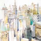 Soft New York II Art Print