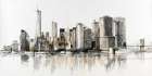 New York City View By Evening Art Print