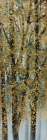 Gold Flecked Trees I Landscape Print