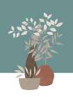 Three Delicate Vases Art Print