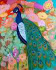Floral Peacock I