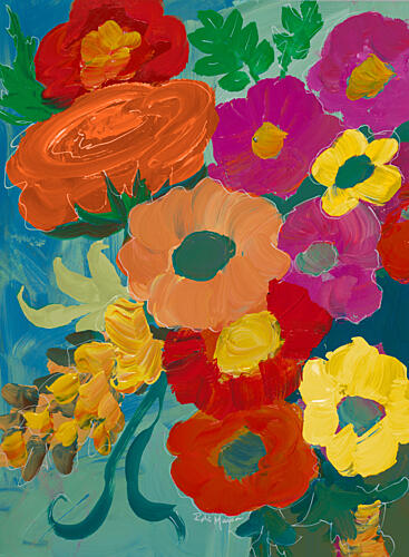 Electric Bloom II Art Print