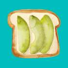 Avacodo Toast Art Print