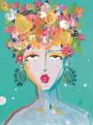 Floral Lady Art Print