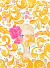 Lady In Blooms Art Print