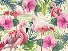 Flamingos and Flowers