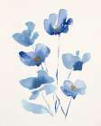 Seasons Blue End IV Minimalist Print