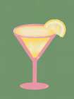 Lemon Martini Art Print
