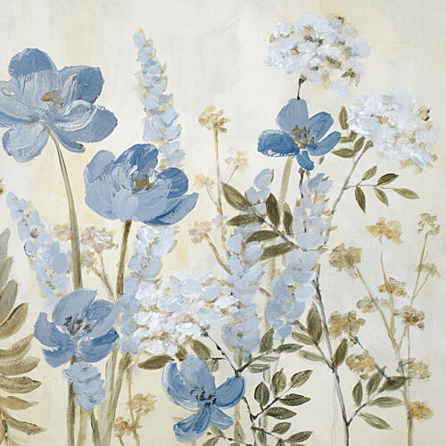 Peace in the Blue Garden I Art Print