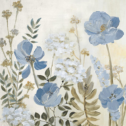Peace in the Blue Garden II Art Print