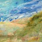 Up That Hill Abstract Art Print