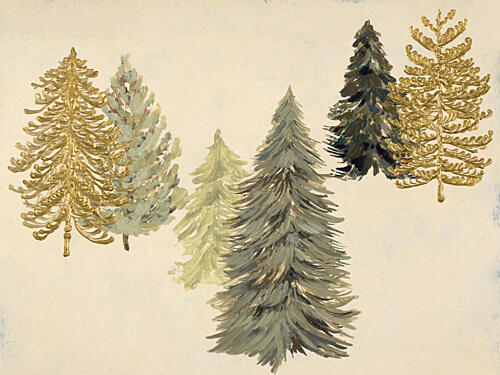 Woodland Glistening Pines Art Print