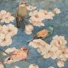 Garden Birds I Art Print