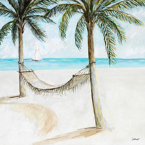 Beach Hammock Art Print