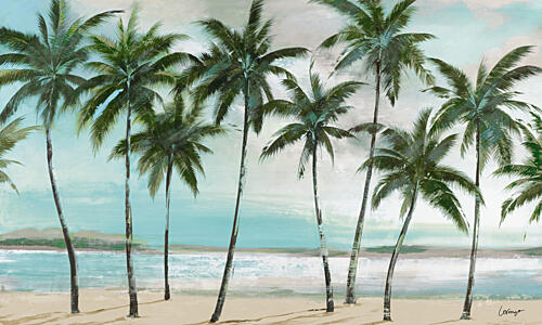 Palms in a Row Art Print