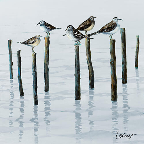 Sandpiper Convention I Art Print