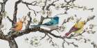 Birds On Cherry Blossoms II Art Print