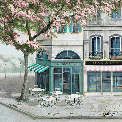 Quiet Corner Cafe Art Print