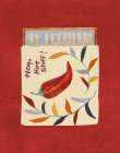 Hey Hot Stuff Matchbook on Red Art Print