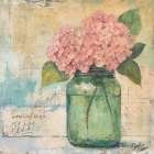 Pink Hydrangeas Art Print