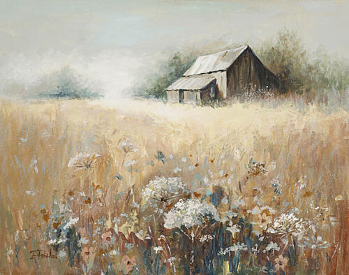 Shelter in the Mist Art Print