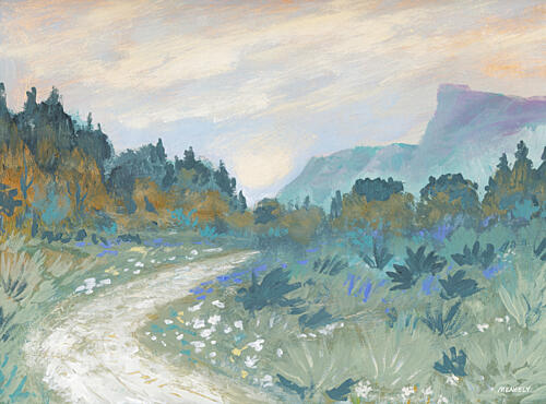 Sunrise Mountain Art Print