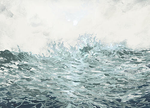Angry Waves Art Print by Dan Meneely