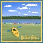 On Lake Time Art Print