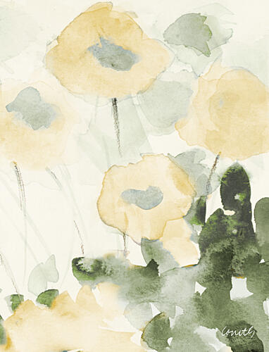 Hint of Yellow Floral Art Print