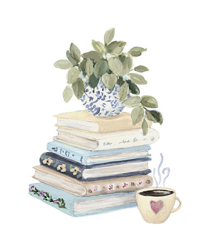 Coffee Chapters Art Print
