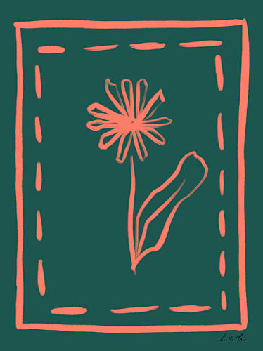 Framed Flora V Art Print