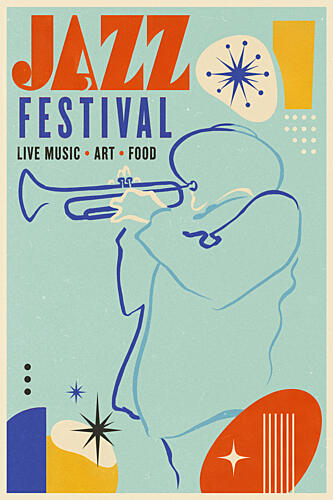 Jazz Festival Art Print