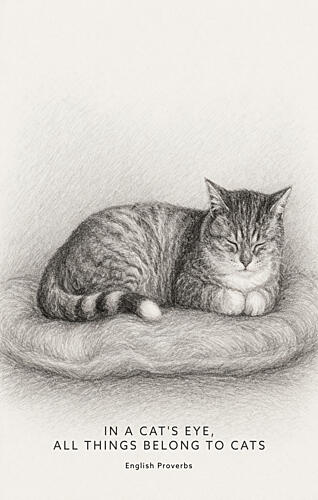 All Things Belong to Cats Art Print by V. Larkspar