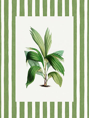 Vintage Palm Leaf I Art Print
