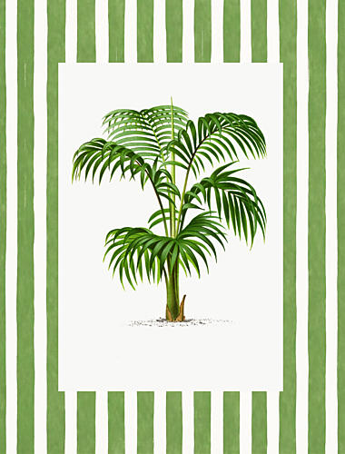 Vintage Palm Leaf II Art Print