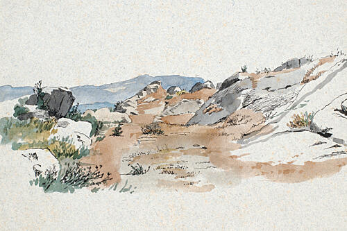 Rocky Cliff Art Print