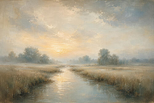 Steady River Art Print