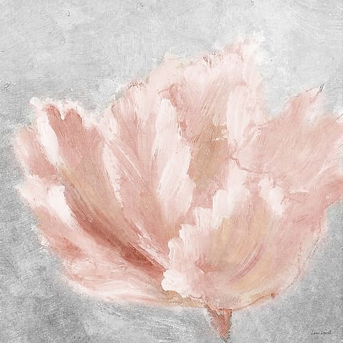 Pink Elegant on Gray Art Print