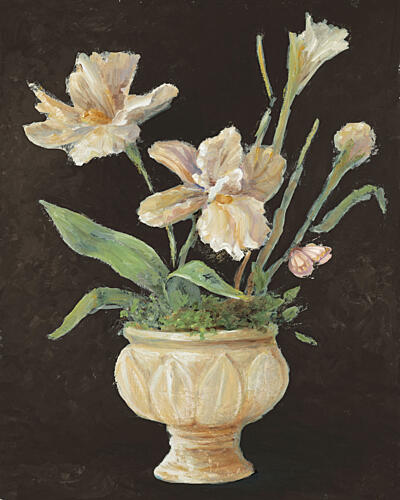 Moody Irises Art Print