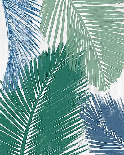 Baru Palm Collage I Tropical Print